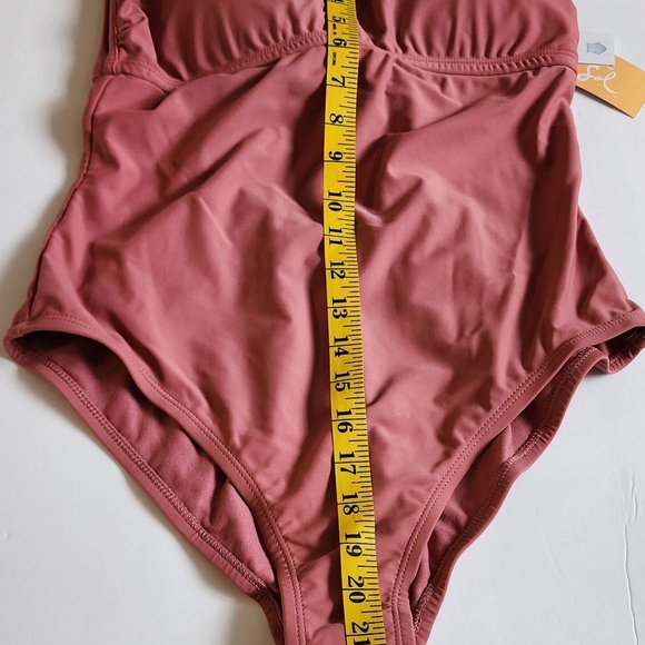 Women's One-Piece Swimsuit Size M Dusty Rose Kona Sol - Picture 5 of 9